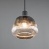 Κρεμαστό Μονόφωτο Μαύρο Ματ & Γυαλί TARIFA 1xE27 Trio Lighting – 362800132
