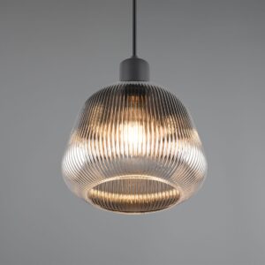 Κρεμαστό Μονόφωτο Μαύρο Ματ & Γυαλί TARIFA 1xE27 Trio Lighting – 362800132