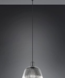 Κρεμαστό Μονόφωτο Μαύρο Ματ & Γυαλί TARIFA 1xE27 Trio Lighting – 362800132