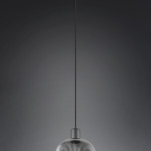 Κρεμαστό Μονόφωτο Μαύρο Ματ & Γυαλί TARIFA 1xE27 Trio Lighting – 362800132