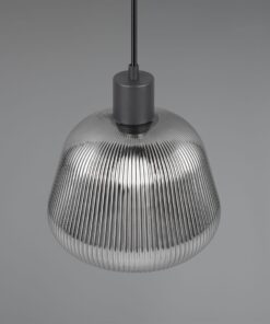 Κρεμαστό Μονόφωτο Μαύρο Ματ & Γυαλί TARIFA 1xE27 Trio Lighting – 362800132