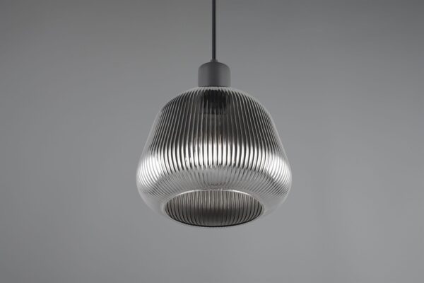 Κρεμαστό Μονόφωτο Μαύρο Ματ & Γυαλί TARIFA 1xE27 Trio Lighting – 362800132
