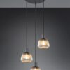 Κρεμαστό Πολύφωτο Ροζέτα Ματ & Γυαλί TARIFA 3xE27 Trio Lighting – 362830332