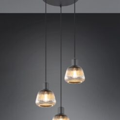Κρεμαστό Πολύφωτο Ροζέτα Ματ & Γυαλί TARIFA 3xE27 Trio Lighting – 362830332