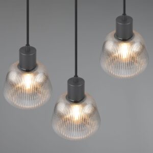 Κρεμαστό Πολύφωτο Ροζέτα Ματ & Γυαλί TARIFA 3xE27 Trio Lighting – 362830332