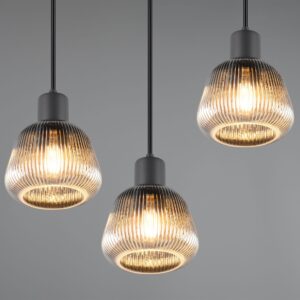 Κρεμαστό Πολύφωτο Ροζέτα Ματ & Γυαλί TARIFA 3xE27 Trio Lighting – 362830332