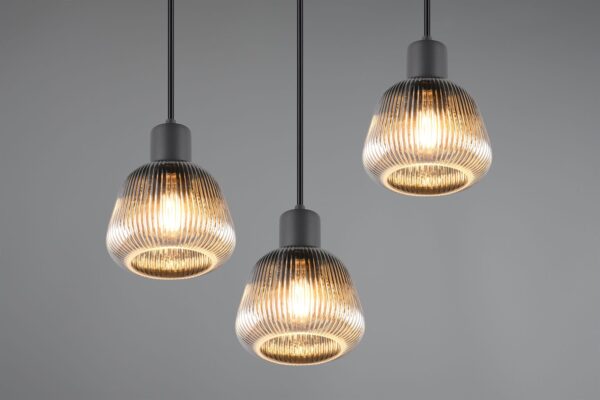 Κρεμαστό Πολύφωτο Ροζέτα Ματ & Γυαλί TARIFA 3xE27 Trio Lighting – 362830332