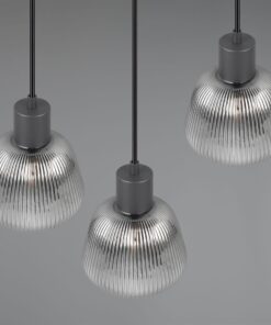 Κρεμαστό Πολύφωτο Ροζέτα Ματ & Γυαλί TARIFA 3xE27 Trio Lighting – 362830332