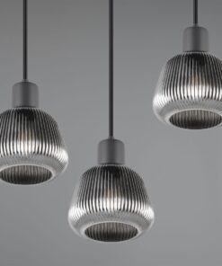 Κρεμαστό Πολύφωτο Ροζέτα Ματ & Γυαλί TARIFA 3xE27 Trio Lighting – 362830332