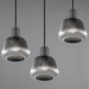 Κρεμαστό Πολύφωτο Ροζέτα Ματ & Γυαλί TARIFA 3xE27 Trio Lighting – 362830332