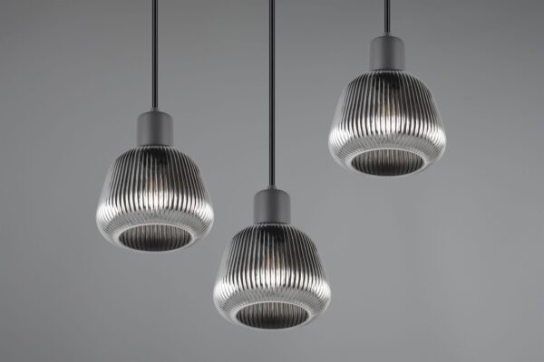 Κρεμαστό Πολύφωτο Ροζέτα Ματ & Γυαλί TARIFA 3xE27 Trio Lighting – 362830332