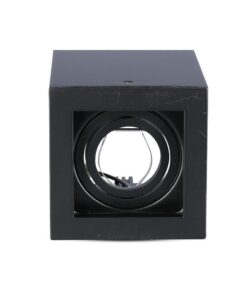 Μαύρο ορθογώνιο φωτιστικό οροφής, μοντέρνος σχεδιασμός, ιδανικό για εσωτερικούς χώρους και στοχευμένο φωτισμό.