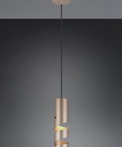 Κρεμαστό Φωτιστικό Σποτ Καφέ Μεταλλικό STREAM 1x GU10 Trio Lighting – 364000165