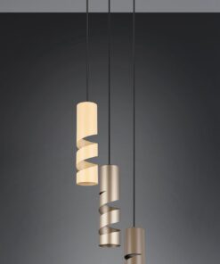 Κρεμαστό Φωτιστικό Ροζέτα Μπεζ & Καφέ Μεταλλικό STREAM 3x GU10 Trio Lighting – 364030317