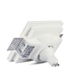 Ενσωματωμένο φωτιστικό γύψου GU10, εύκολο στην εγκατάσταση, ιδανικό για μοντέρνα οροφή.