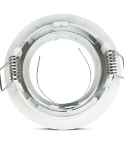 Βάση Σποτ GU10 – MR16 V-TAC Χωνευτή Στρογγυλή Λευκό – 3642