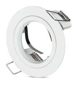 Βάση Σποτ GU10 – MR16 V-TAC Χωνευτή Στρογγυλή Λευκό – 3642