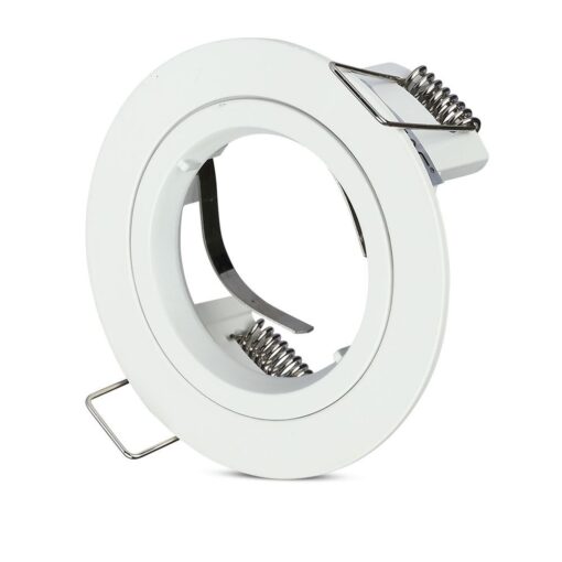 Βάση Σποτ GU10 – MR16 V-TAC Χωνευτή Στρογγυλή Λευκό – 3642