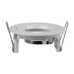 Βάση Σποτ GU10 – MR16 V-TAC Χωνευτή Στρογγυλή Λευκό – 3642