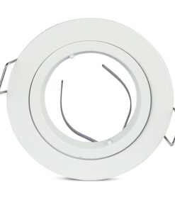 Βάση Σποτ GU10 – MR16 V-TAC Χωνευτή Στρογγυλή Λευκό – 3642