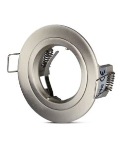 Σποτ στεγανό αλουμινίου για χωνευτό φωτισμό, ασημί χρώμα, κατάλληλο για εσωτερικούς χώρους.