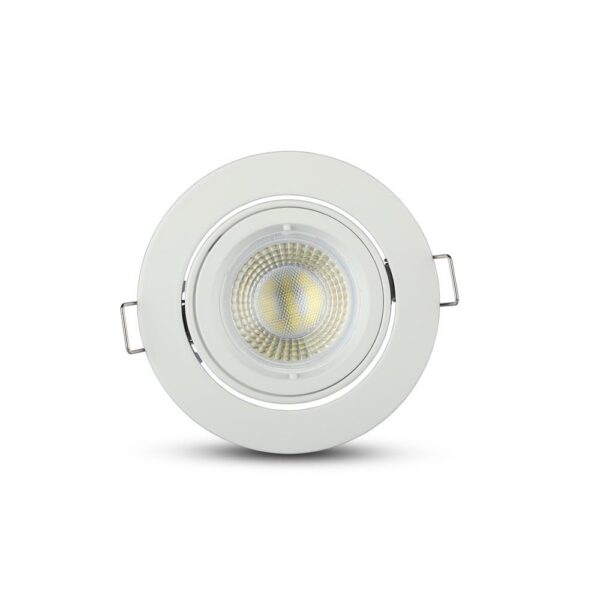 Βάση Σποτ GU10 – MR16 V-TAC Χωνευτή Στρογγυλή Λευκό – 3645