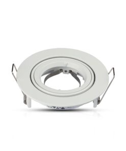Βάση Σποτ GU10 – MR16 V-TAC Χωνευτή Στρογγυλή Λευκό – 3645