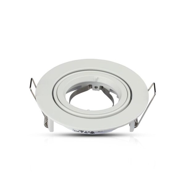 Βάση Σποτ GU10 – MR16 V-TAC Χωνευτή Στρογγυλή Λευκό – 3645