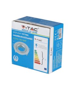 Εξάρτημα προβολέα V-TAC GU10, VT-775, συμβατό φώτα LED, ενεργειακής κατηγορίας A++.