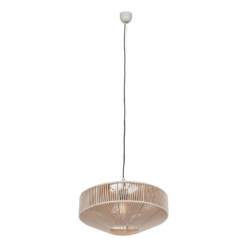 Κρεμαστό Φωτιστικό με Μπεζ Σχοινί Φ46 SVEA 1x E27 Trio Lighting – 364700144