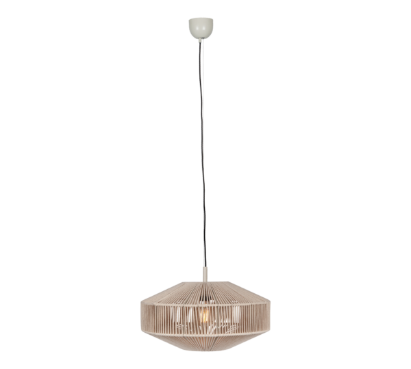 Κρεμαστό Φωτιστικό με Μπεζ Σχοινί Φ46 SVEA 1x E27 Trio Lighting – 364700144