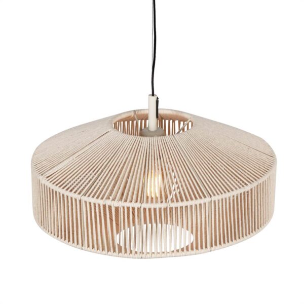 Κρεμαστό Φωτιστικό με Μπεζ Σχοινί Φ46 SVEA 1x E27 Trio Lighting – 364700144