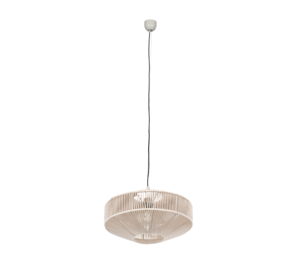 Κρεμαστό Φωτιστικό με Μπεζ Σχοινί Φ46 SVEA 1x E27 Trio Lighting – 364700144