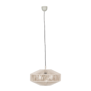 Κρεμαστό Φωτιστικό με Μπεζ Σχοινί Φ46 SVEA 1x E27 Trio Lighting – 364700144
