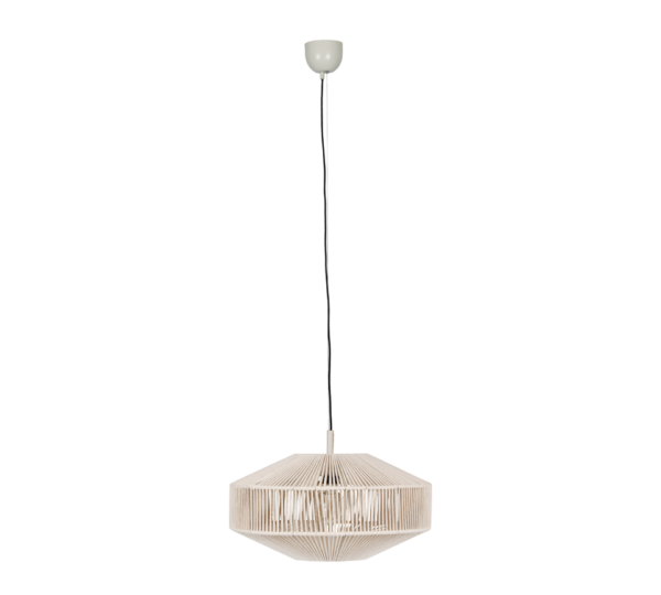 Κρεμαστό Φωτιστικό με Μπεζ Σχοινί Φ46 SVEA 1x E27 Trio Lighting – 364700144