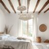 Κρεμαστό Φωτιστικό με Μπεζ Σχοινί Φ46 SVEA 1x E27 Trio Lighting – 364700144