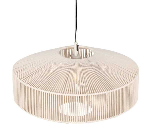 Κρεμαστό Φωτιστικό με Μπεζ Σχοινί Φ61 SVEA 1x E27 Trio Lighting – 364790144