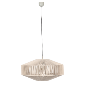 Κρεμαστό Φωτιστικό με Μπεζ Σχοινί Φ61 SVEA 1x E27 Trio Lighting – 364790144