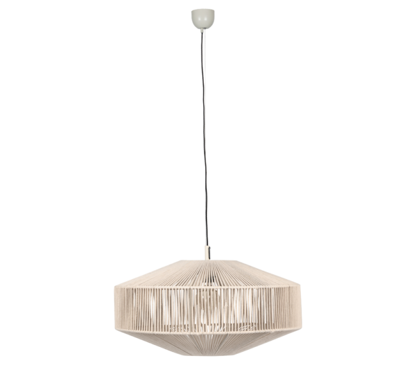 Κρεμαστό Φωτιστικό με Μπεζ Σχοινί Φ61 SVEA 1x E27 Trio Lighting – 364790144