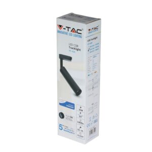 LED Φωτιστικό Ράγας Μαύρο 20W V-TAC PRO Samsung Chip COB CRI >90 24° 1400lm Θερμό Λευκό 3000K – 365