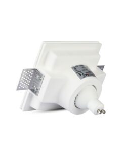 Ενσωματωμένο φωτιστικό οροφής LED, τετράγωνο, λευκό, μεσαίου μεγέθους, ιδανικό για σύγχρονη διακόσμηση.