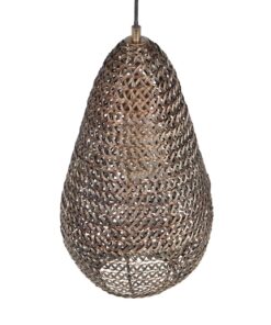 Κρεμαστό Φωτιστικό Αντικέ Ορείχλακος με Μεταλλικό Πλέγμα Φ23 ZIVA 1x E27 Trio Lighting – 365300104