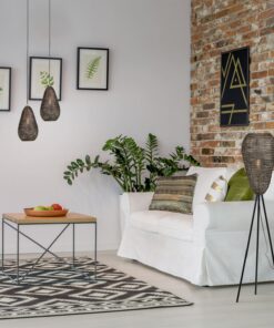 Κρεμαστό Φωτιστικό Αντικέ Ορείχλακος με Μεταλλικό Πλέγμα Φ23 ZIVA 1x E27 Trio Lighting – 365300104