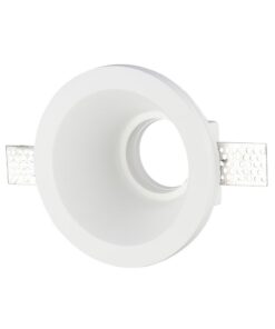 Λευκός σποτ φωτισμού γυψοσανίδας στρογγυλής μορφής, για ενσωματωμένη τοποθέτηση σε οροφές εσωτερικού χώρου.