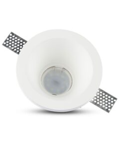 Στρογγυλό χωνευτό φωτιστικό LED λευκό, ρυθμιζόμενης δέσμης, ιδανικό για εσωτερική τοποθέτηση σε οροφές.