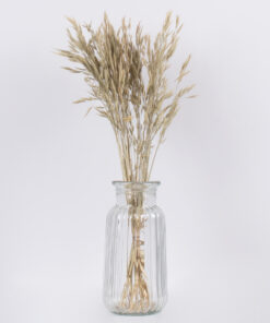 GloboStar® WHEAT 36548 Αποξηραμένο Φυτό Σίτος – Μπουκέτο Διακοσμητικών Κλαδιών Μπεζ – Πράσινο Υ60cm