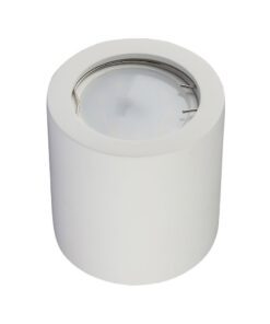 Λευκός λαμπτήρας οροφής κυλινδρικού σχήματος, μοντέρνο σχέδιο για εσωτερικό φωτισμό.