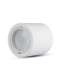 Γύψινη Βάση GU10 – MR16 V-TAC Εξωτερική Στρογγυλή Λευκή Ρυθμιζόμενη – 3667