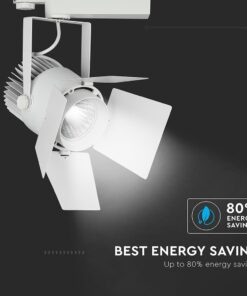 LED Φωτιστικό Ράγας Λευκό 33W V-TAC PRO Samsung Chip COB CRI >90 24°-60° 2640lm Θερμό Λευκό 3000K – 368