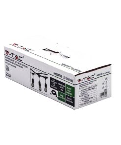 Καλώδιο Γιρλάντας 5m Μαύρο με 10xE27 Ντουί Αδιάβροχο IP54 V-TAC – 3698